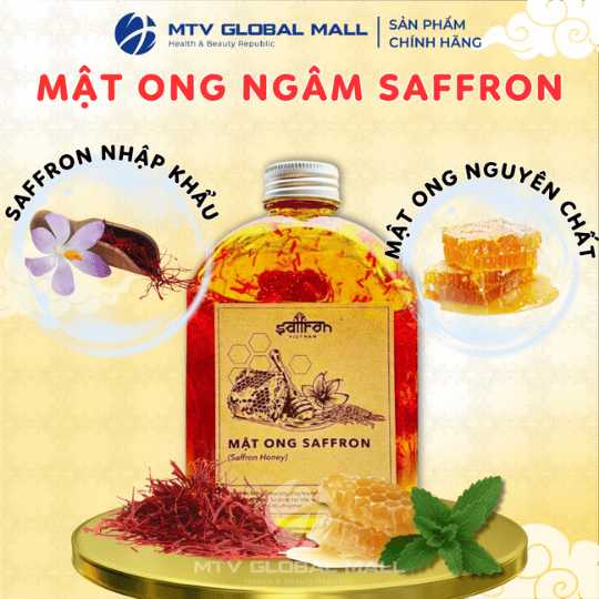Mật Ong Ngâm Saffron